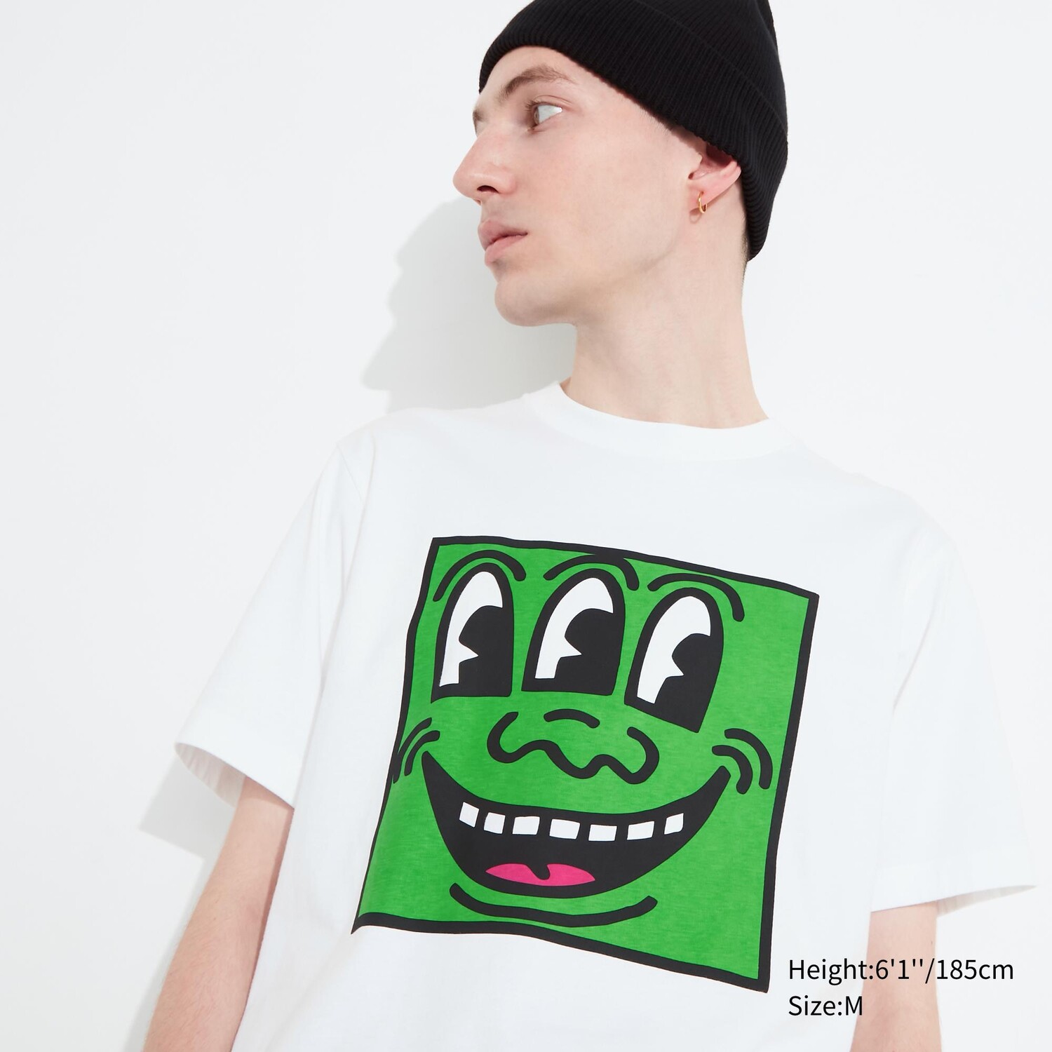 

Футболка с рисунком в стиле поп-арт UT Archive NY (Кит Харинг) Uniqlo, белый