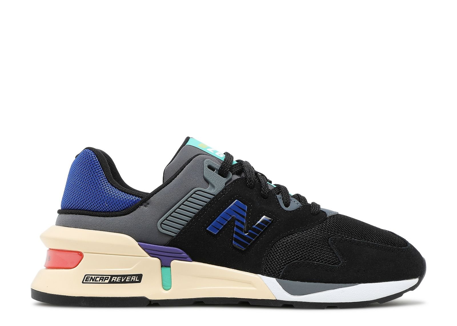 

Кроссовки New Balance 997S 'Black Dazzling Blue', черный