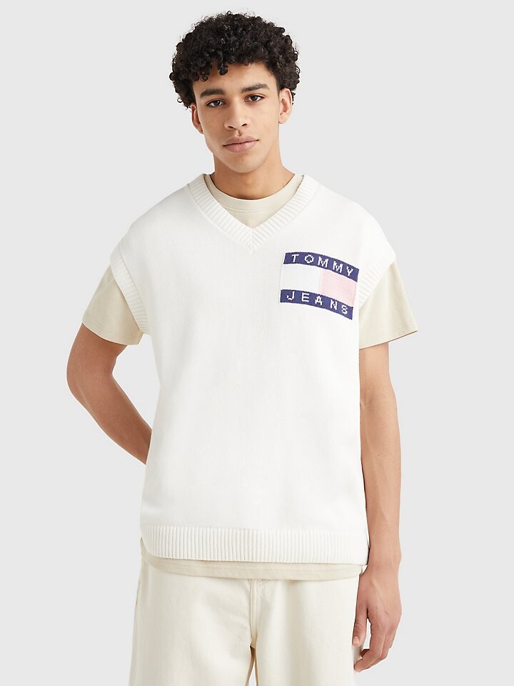 

Коллегиальный вязаный жилет Tommy Jeans