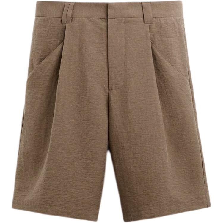 

Повседневные шорты мужские соболиного цвета Zara, цвет Sable color