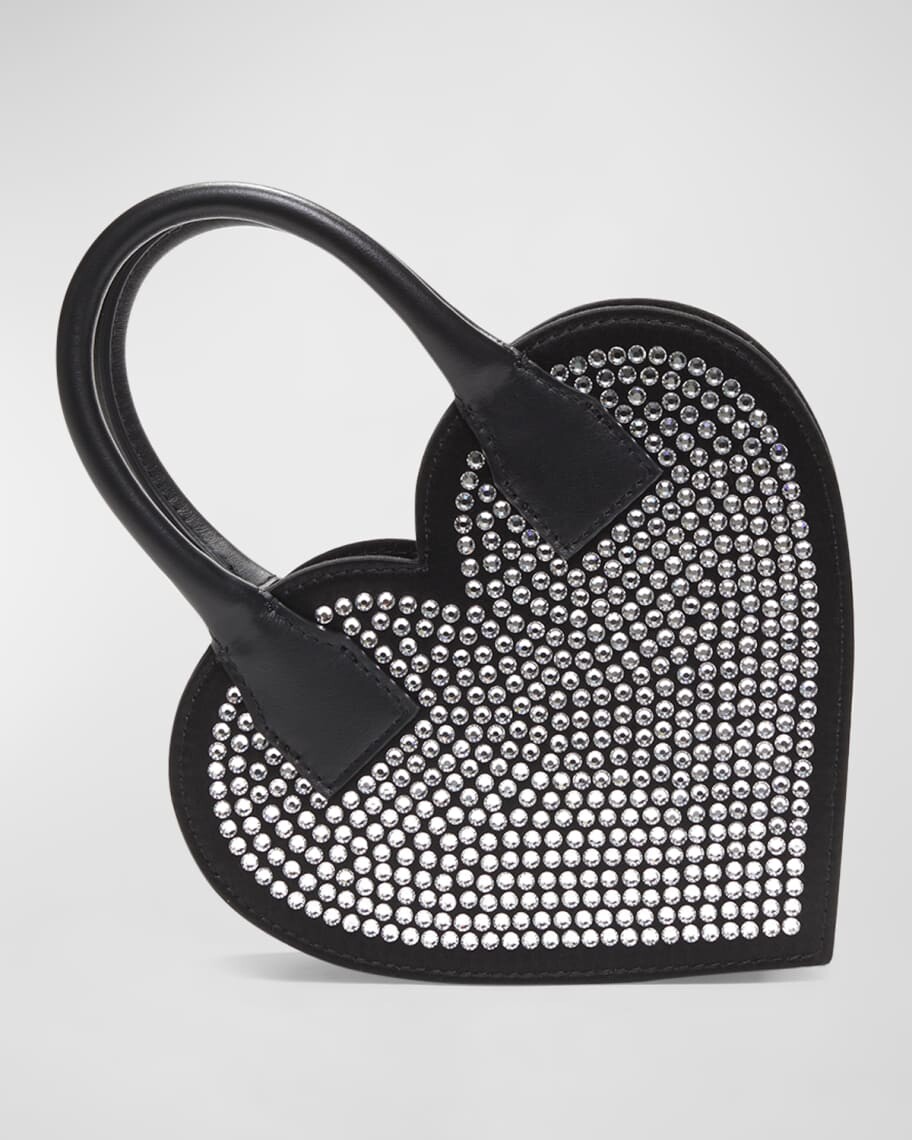 

Атласная сумка с ручкой сверху Crystalized Heart MACH & MACH