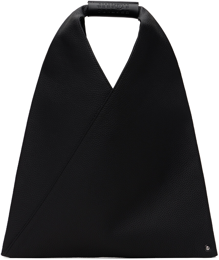 

Маленькая черная классическая треугольная сумка-тоут Mm6 Maison Margiela, цвет Black