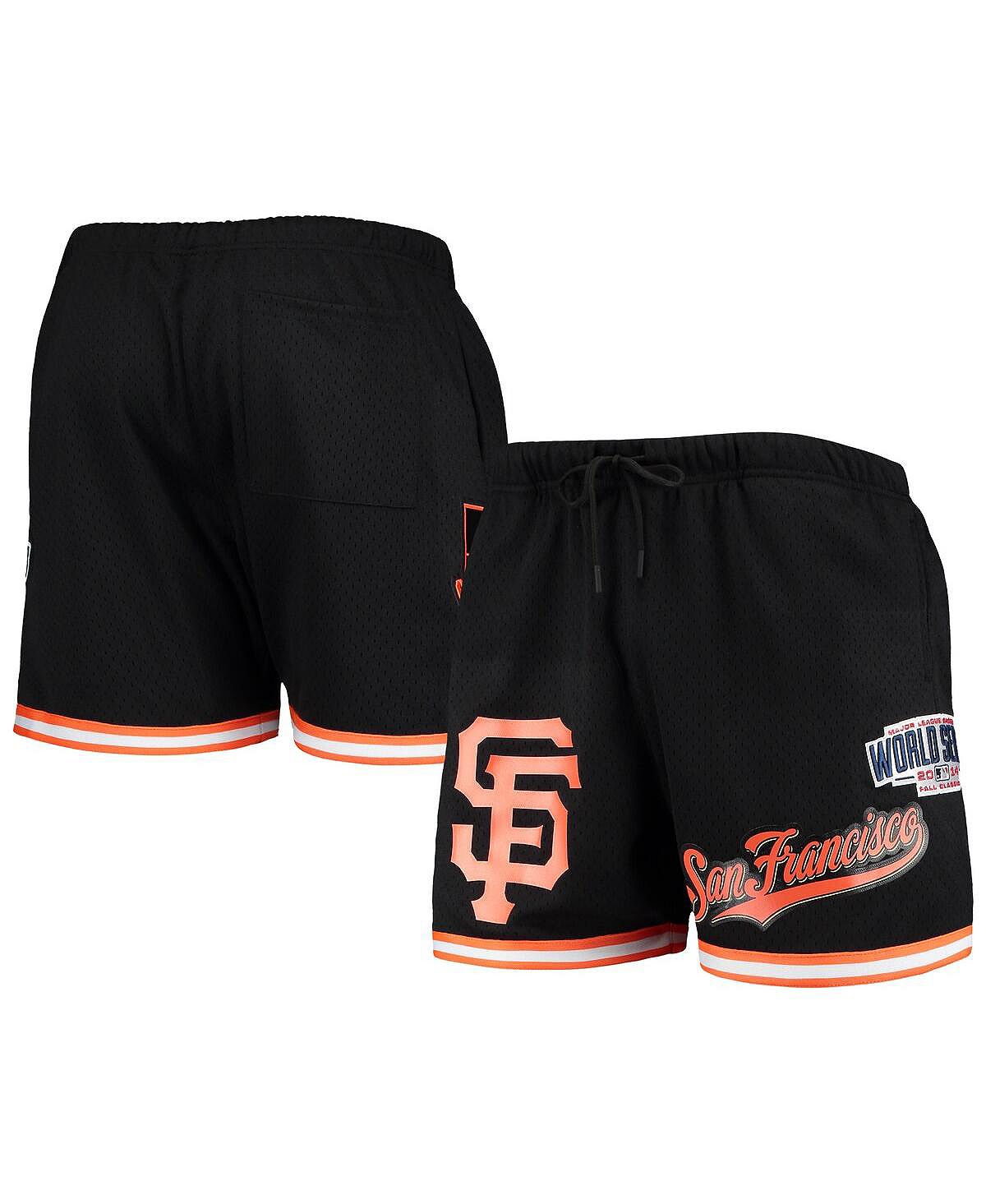 Мужские черные сетчатые шорты San Francisco Giants World Series 2014 Pro Standard мужские камуфляжные шорты san francisco giants team pro standard