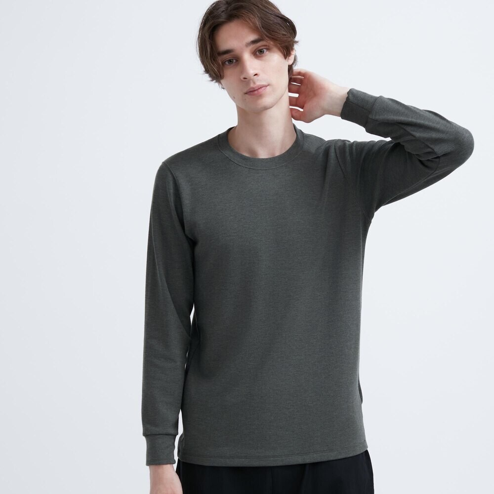 

Нижнее белье Uniqlo HEATTECH с круглым вырезом, темно-серый