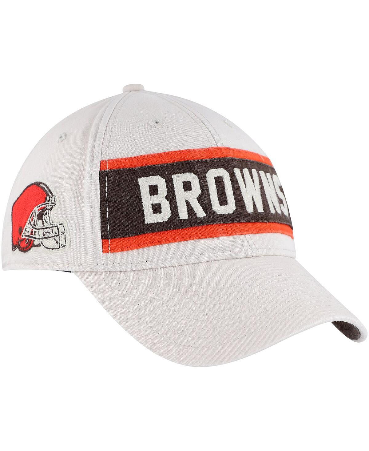 Мужская кремовая регулируемая кепка Cleveland Browns Crossroad MVP '47 Brand мужская кремовая регулируемая кепка kentucky wildcats crossroad mvp 47 brand