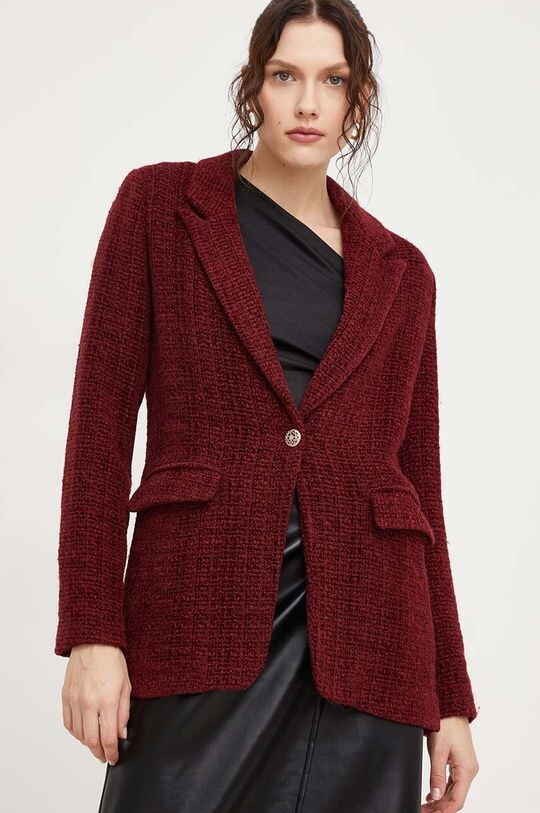 

Куртка из смесовой шерсти Answear Lab, гранат