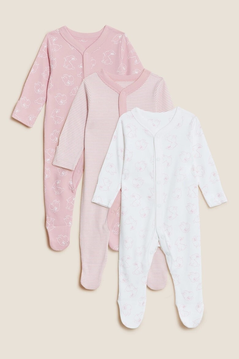 

Комбинезоны типа кеды - 3 шт Marks & Spencer, розовый