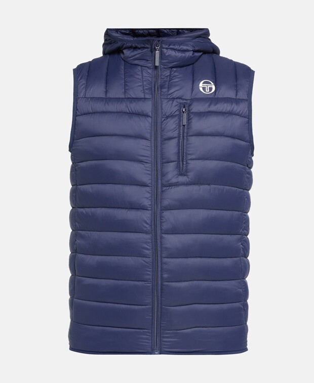 

Стеганый жилет Sergio Tacchini, темно-синий