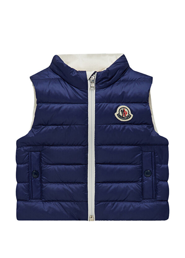 

Синий жилет для мальчика Moncler