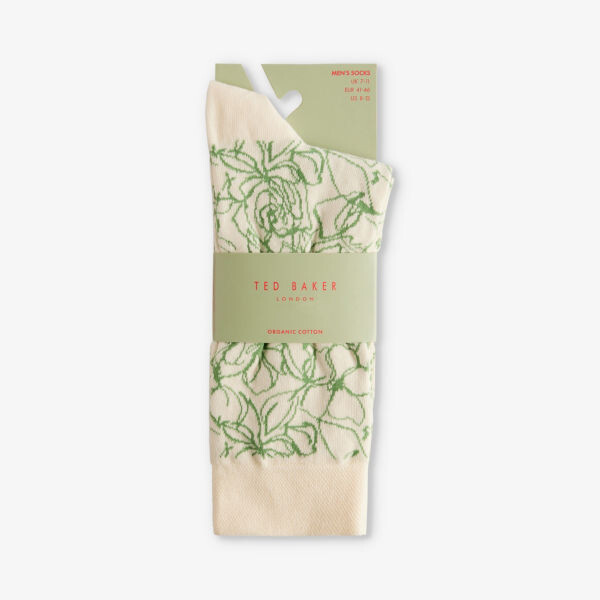 

Носки эластичной вязки sokktwl с цветочным узором Ted Baker, бежевый