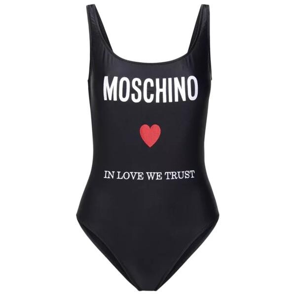 

Купальник swimsuit in polyamide blend Moschino, черный