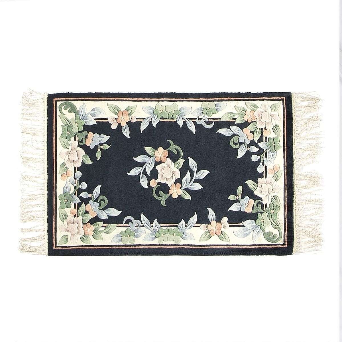 

Китайский шелковый ковер Home Carpets, темно-синий
