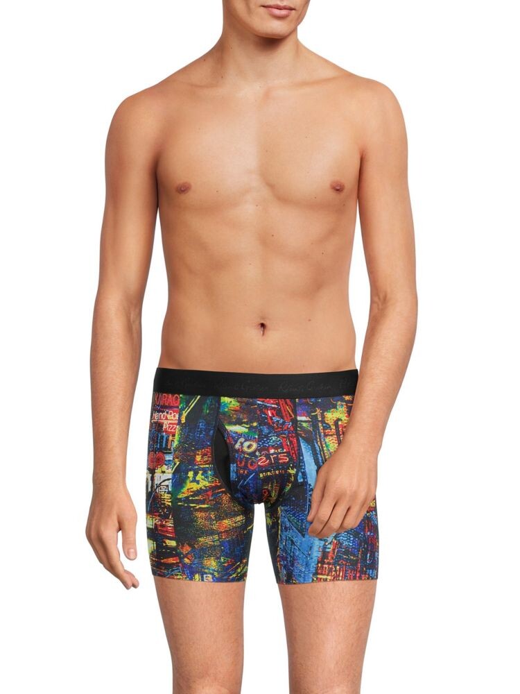 

Трусы-боксеры с принтом City Robert Graham, цвет Blue Multi