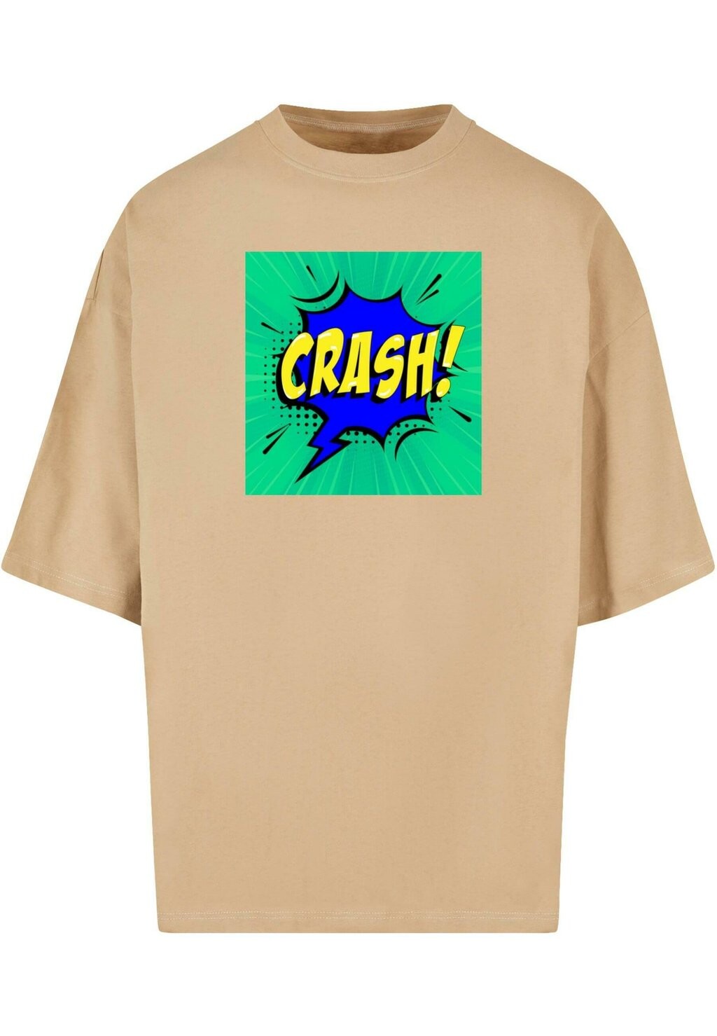 

Футболка с принтом CRASH COMIC HUGE Merchcode, цвет unionbeige