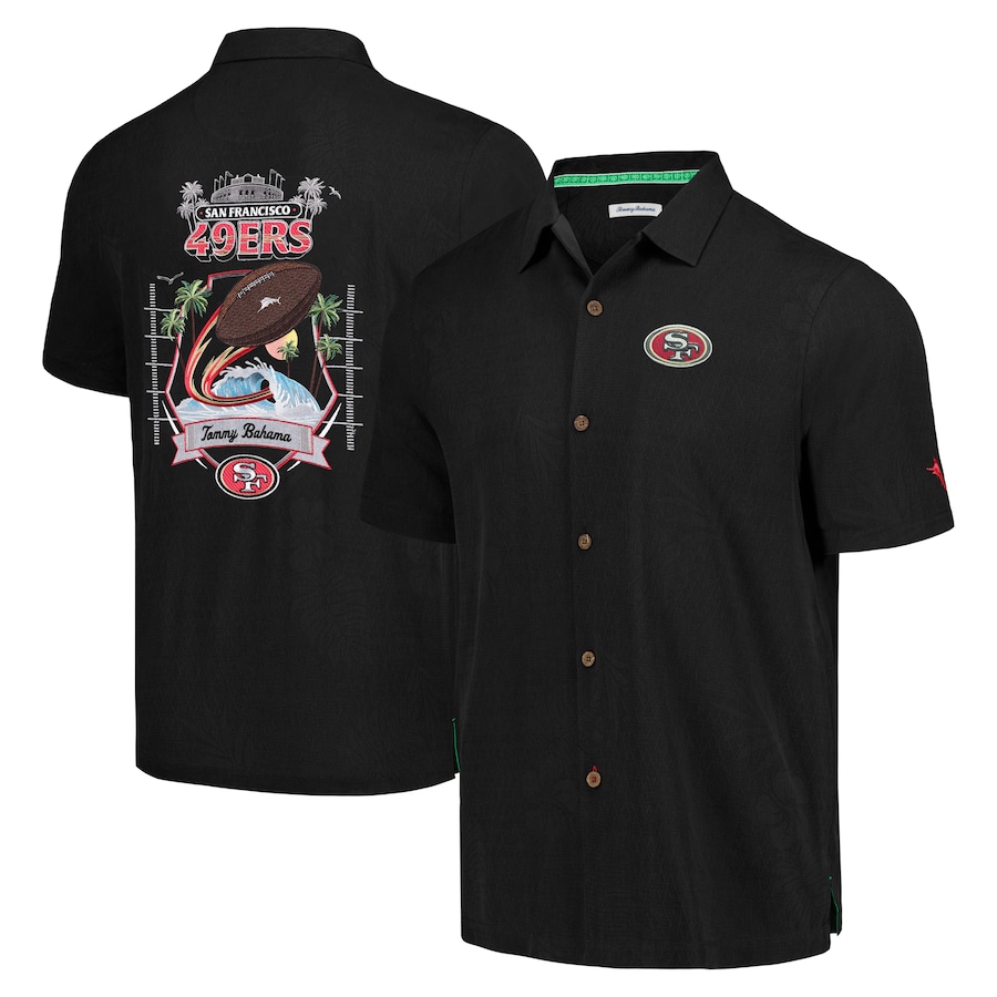 

Рубашка Tommy Bahama San Francisco 49Ers, черный