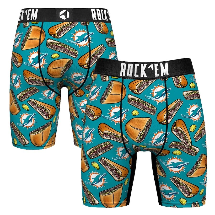 

Боксеры Rock Em Socks Miami Dolphins, аква