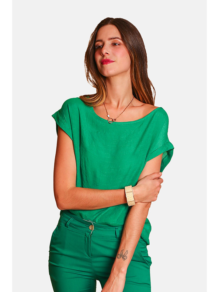 цена Блуза William de Faye, зеленый