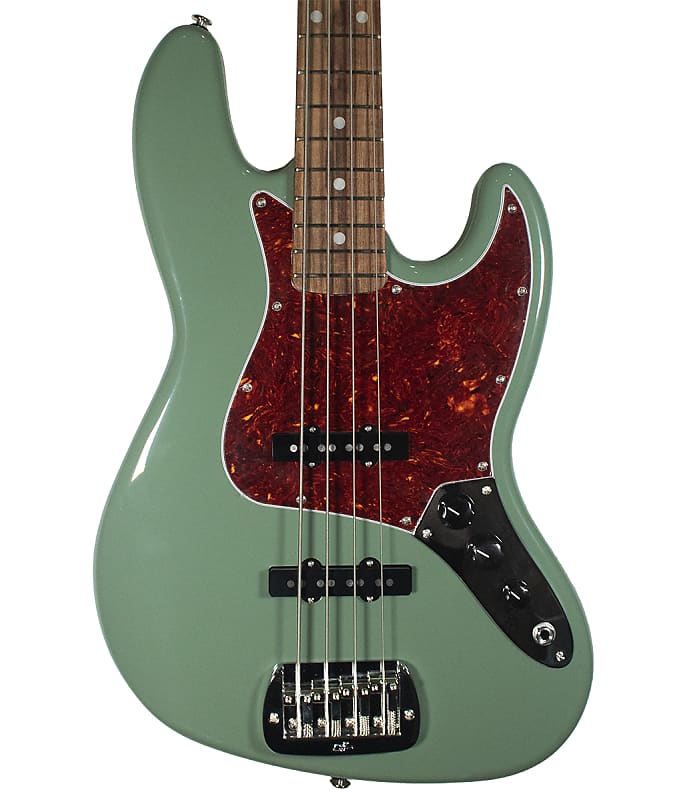 Басс гитара USA G&L Fullerton Deluxe JB Matcha Green Bass Guitar with Deluxe Gig Bag