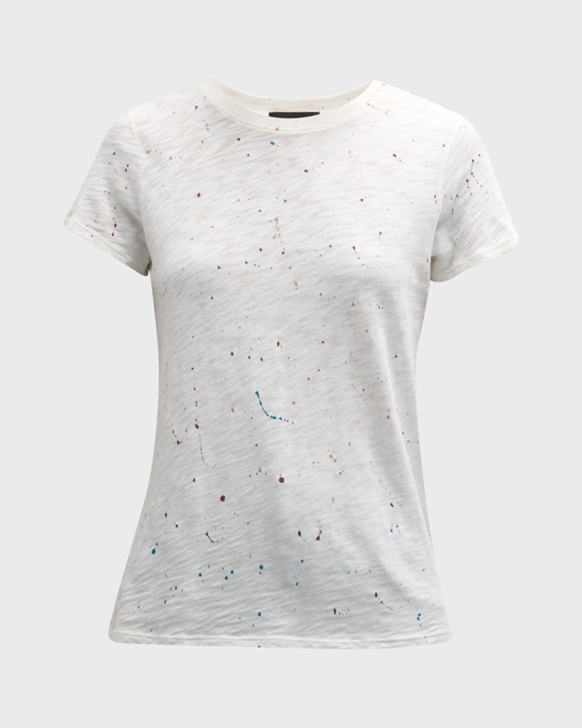

Трикотажная футболка с короткими рукавами Splatter Paint Slub Atm Anthony Thomas Melillo, цвет Chalk Multi