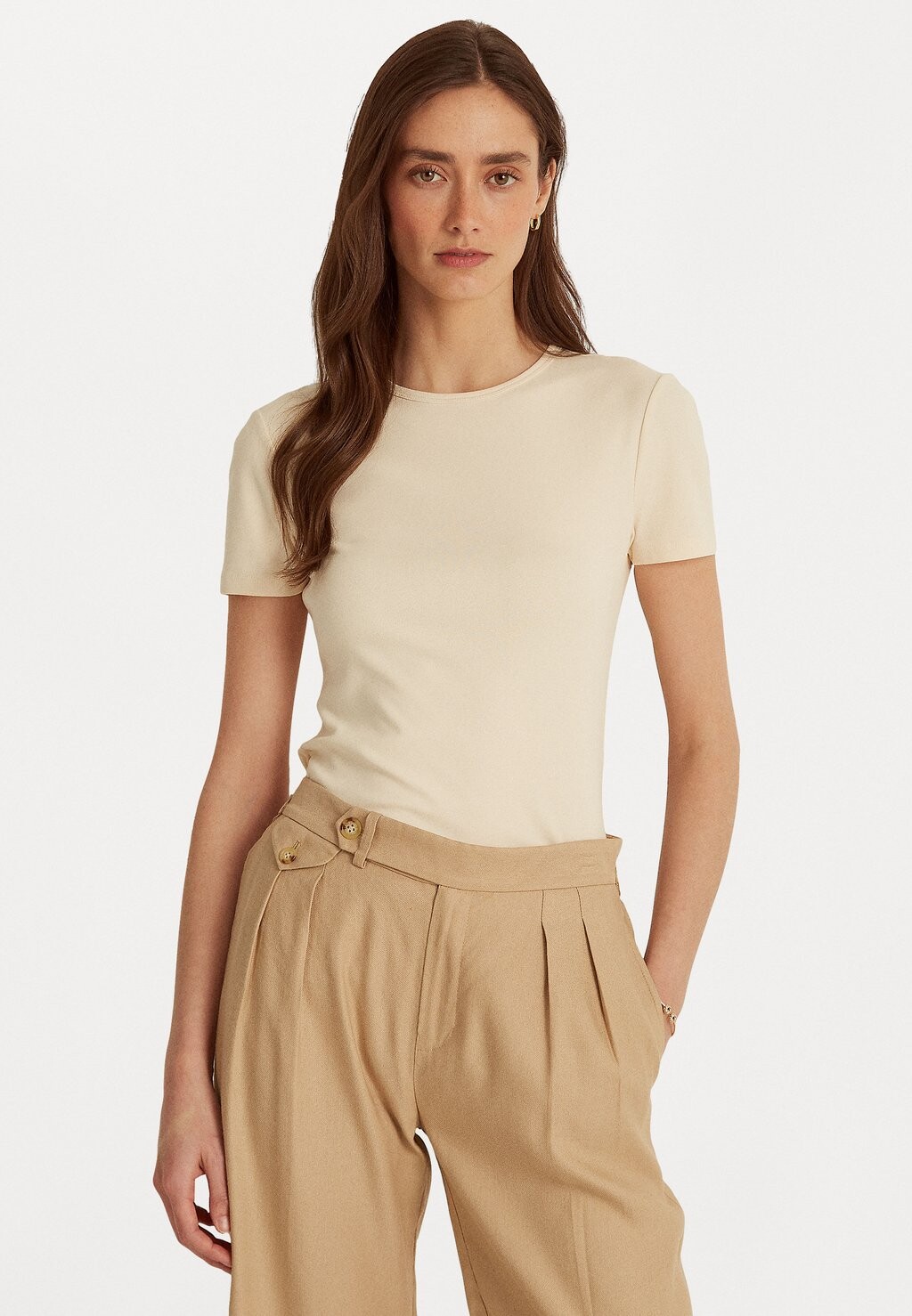 

Базовая футболка Lauren Ralph Lauren, Коричневый