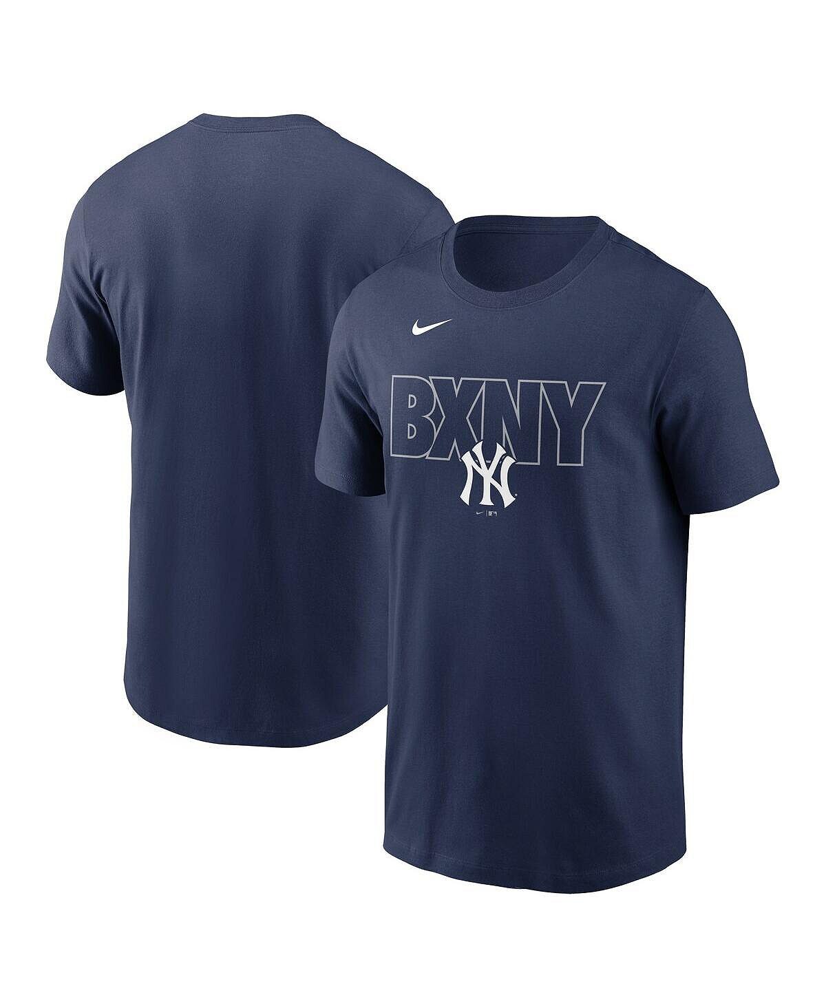 

Мужская темно-синяя футболка New York Yankees с надписью Local Team Nike, Синий