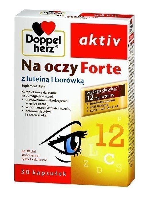 цена Препарат, укрепляющий зрение Doppelherz aktiv Na oczy Forte, 30 шт