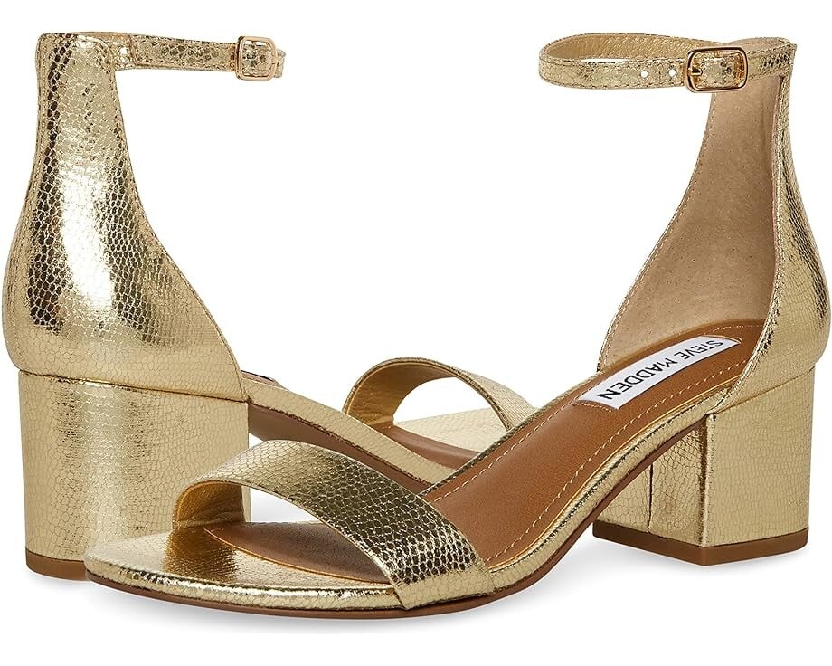 

Туфли Steve Madden Irenee Sandal, цвет Gold Lizard