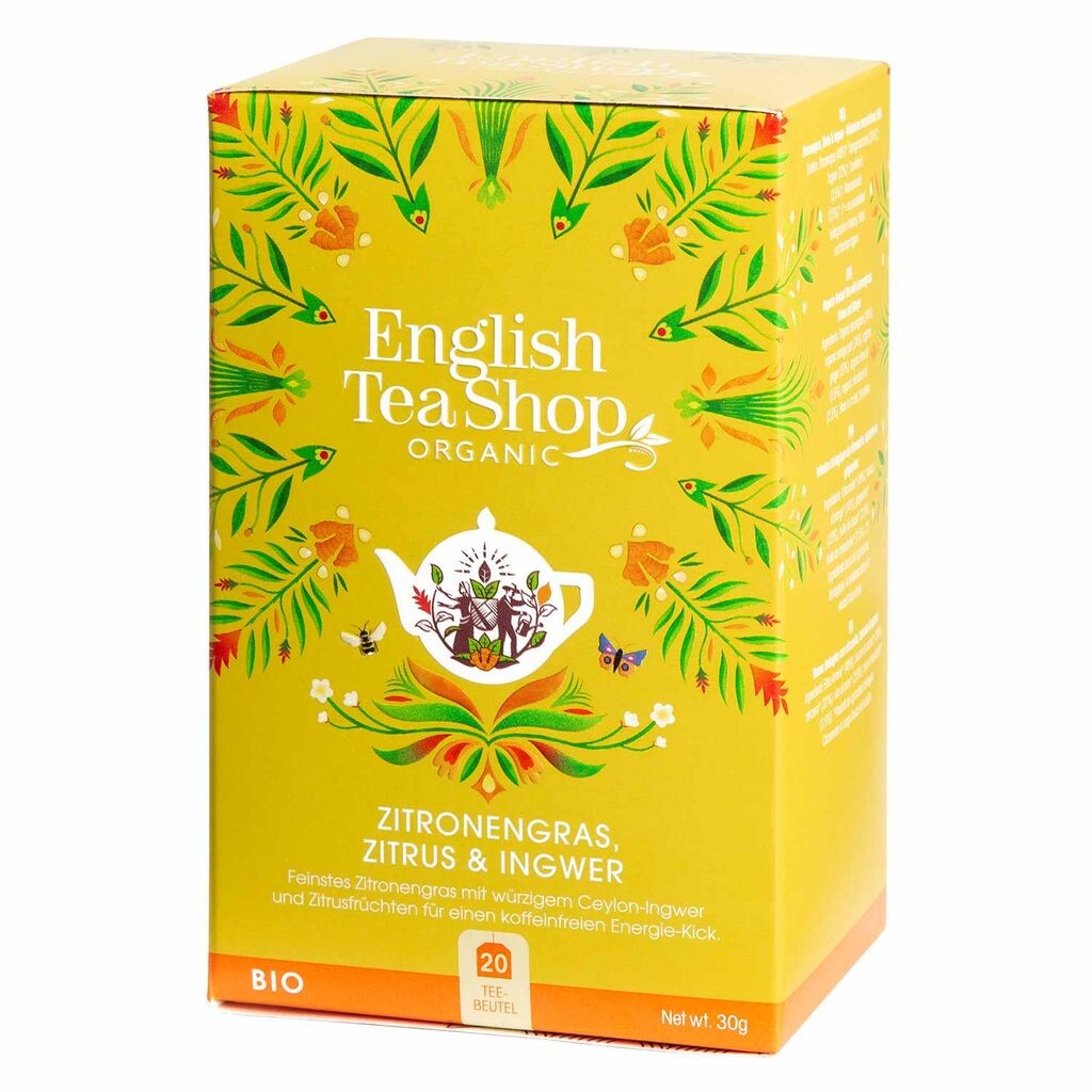 

ETS - Лемонграсс, Цитрусовые и Имбирь, ОРГАНИЧЕСКИЙ, 20 чайных пакетиков English Tea Shop