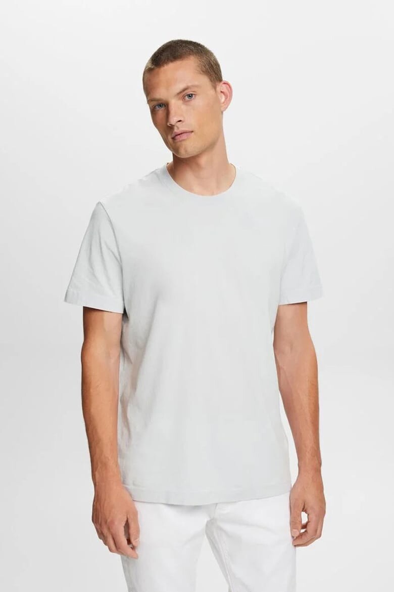 

Футболка с овальным вырезом Esprit, серый