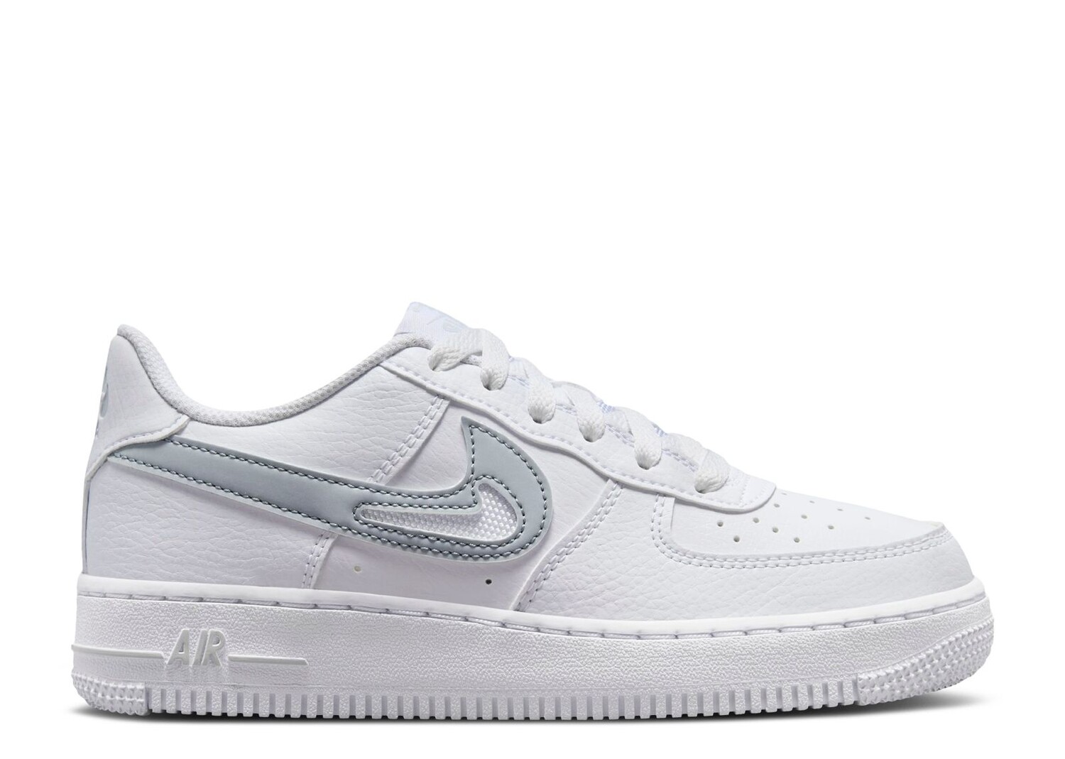 

Кроссовки Nike Air Force 1 Gs 'Cut Out Swoosh - White Photon Dust', белый