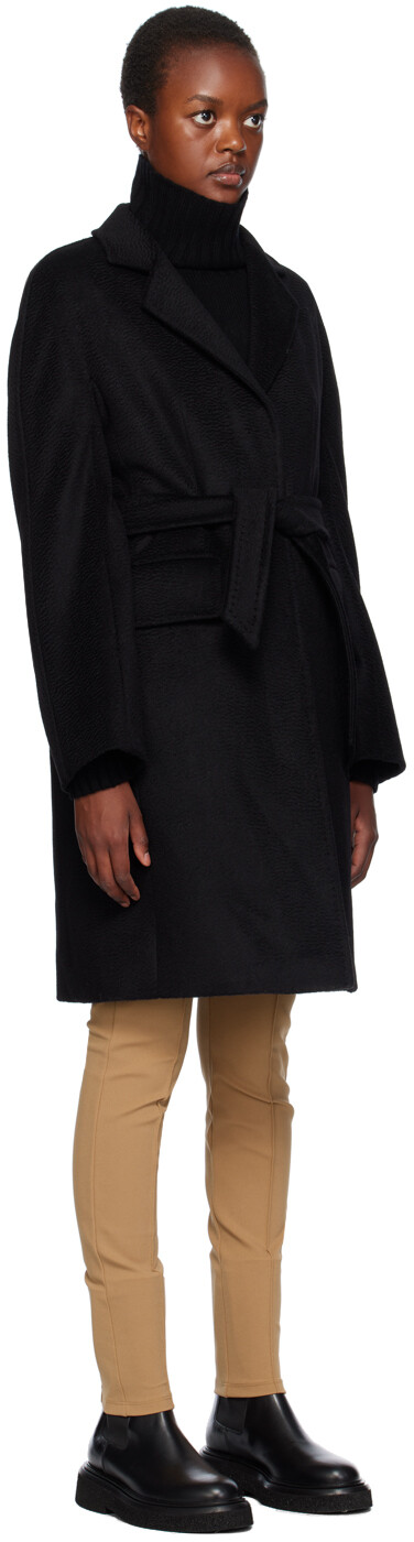 

Черное пальто для бинго Max Mara, Черный, Черное пальто для бинго Max Mara