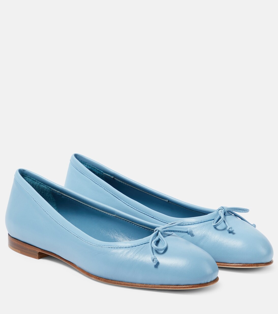 

Кожаные балетки veralli Manolo Blahnik, синий