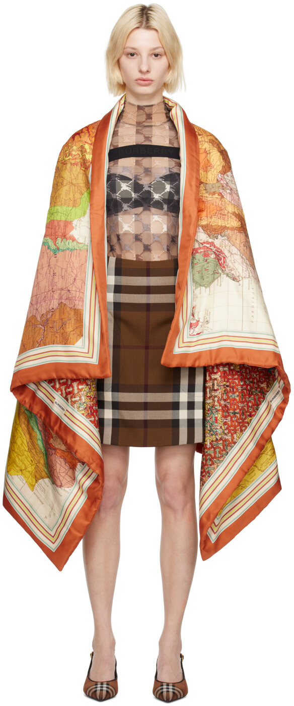 

Разноцветный мягкий шарф Burberry