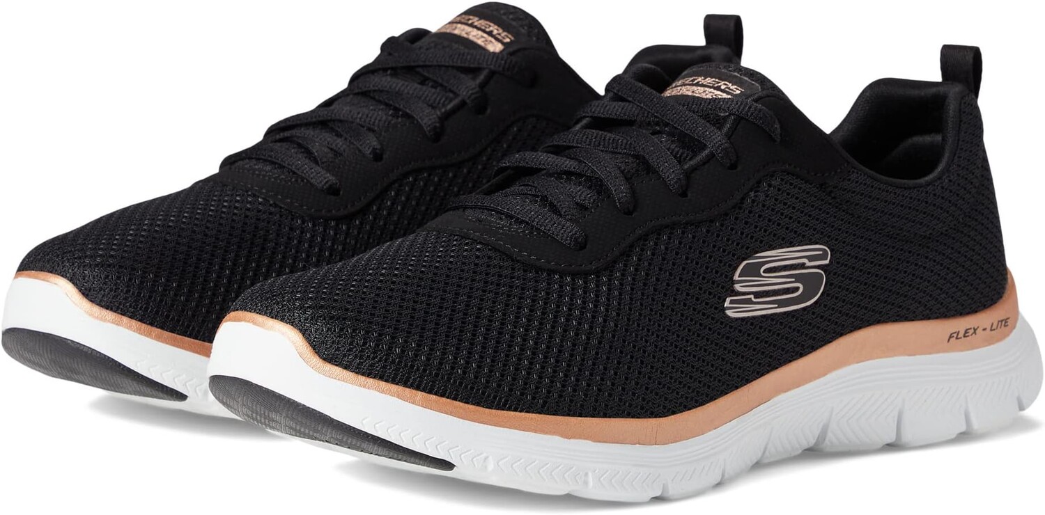 

Кроссовки Flex Appeal 4.0 - Brilliant View SKECHERS, цвет Black/Rose Gold, Черный