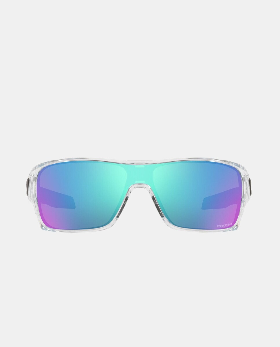 

Прозрачные прямоугольные солнцезащитные очки с одной линзой Oakley, прозрачный