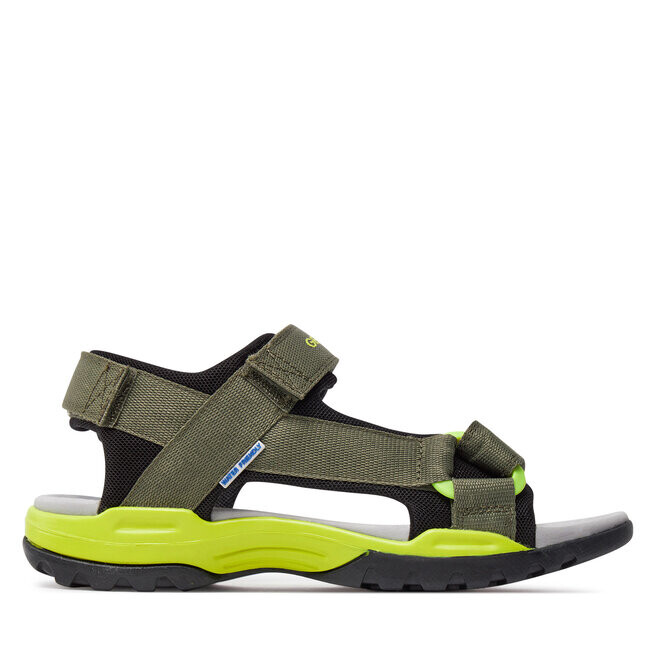 Сандалии Geox J Borealis Boy J450RE 01411 C0914 D Military/Lime, хаки