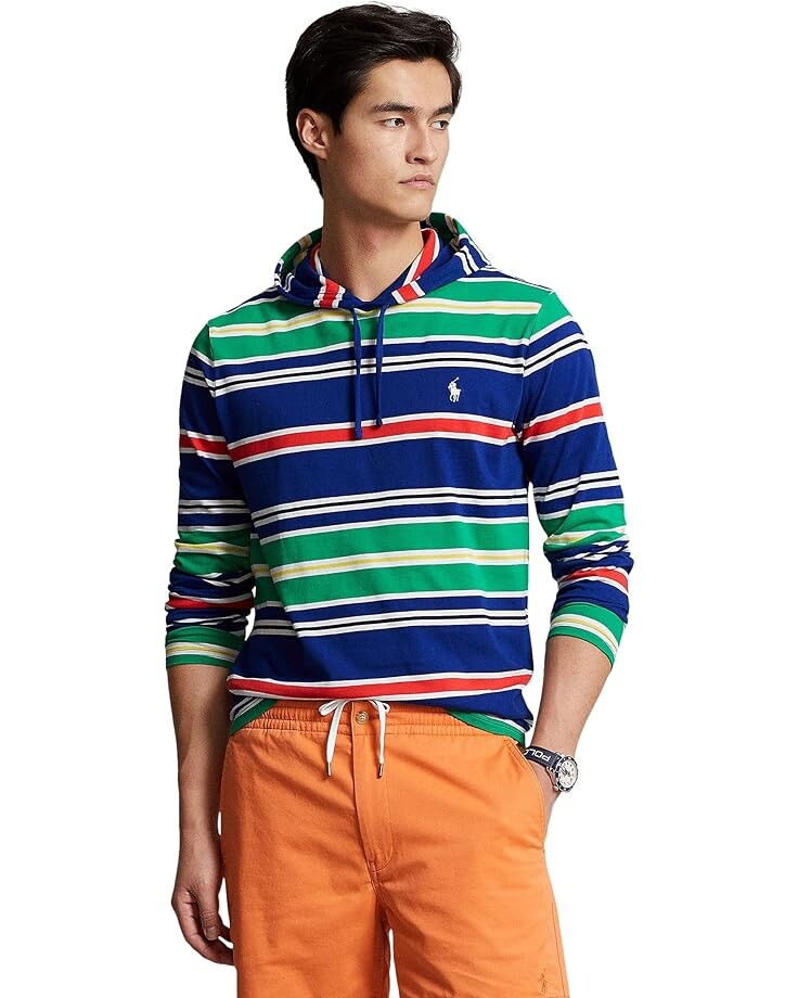 

Футболка Polo Ralph Lauren Jersey Hooded, синий
