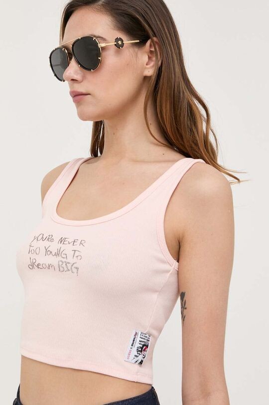 

Топ х Бэнкси Guess, розовый