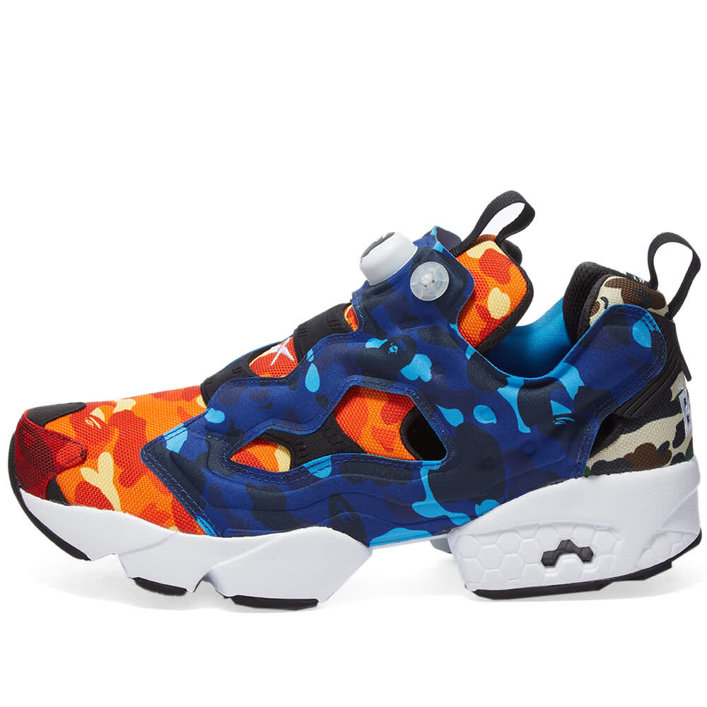 

Reebok Кроссовки x A Bathing Ape Instapump Fury OG, белый/черный
