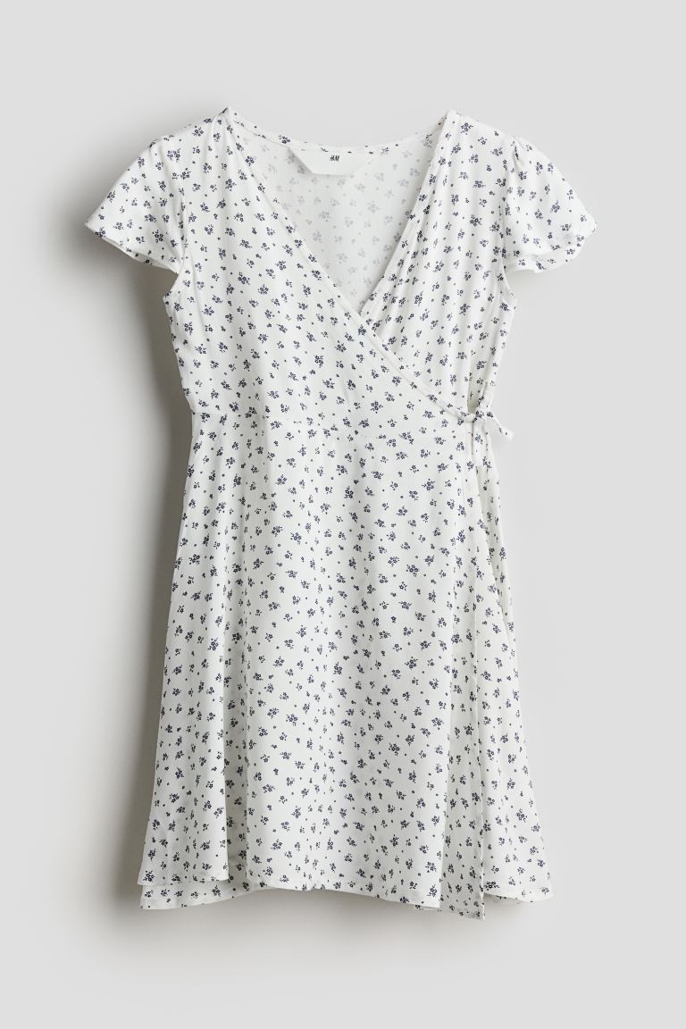Платье из вискозы H&M, белый