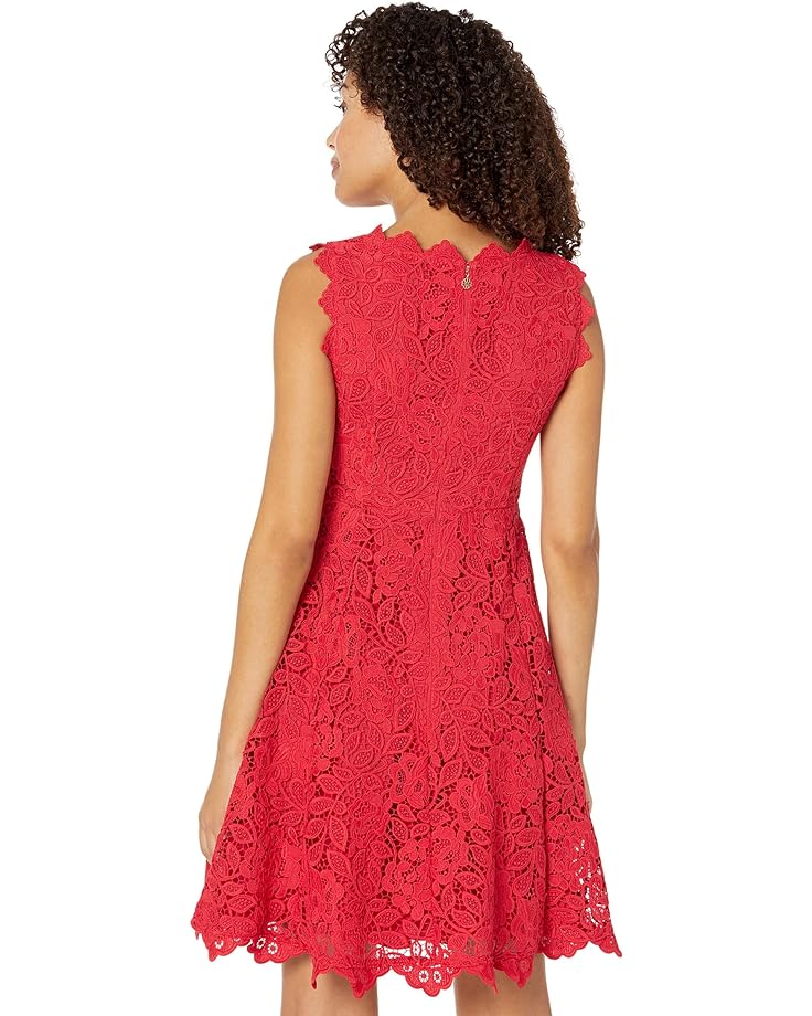 Платье Kate Spade New York Floral Lace Dress, цвет Engine Red