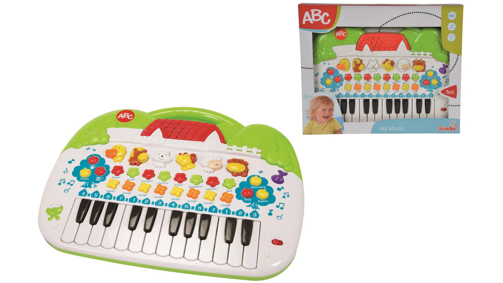 Abc abc животное клавиатура Simba