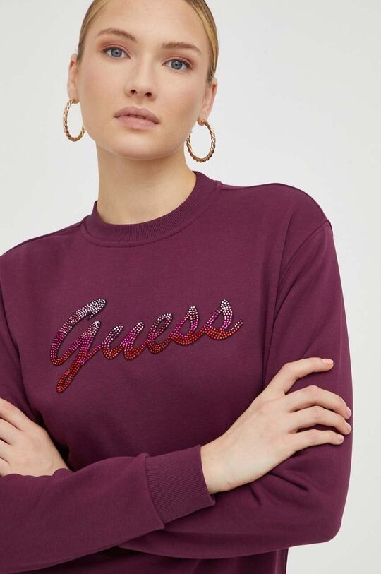 

Угадайте, толстовка Guess, фиолетовый