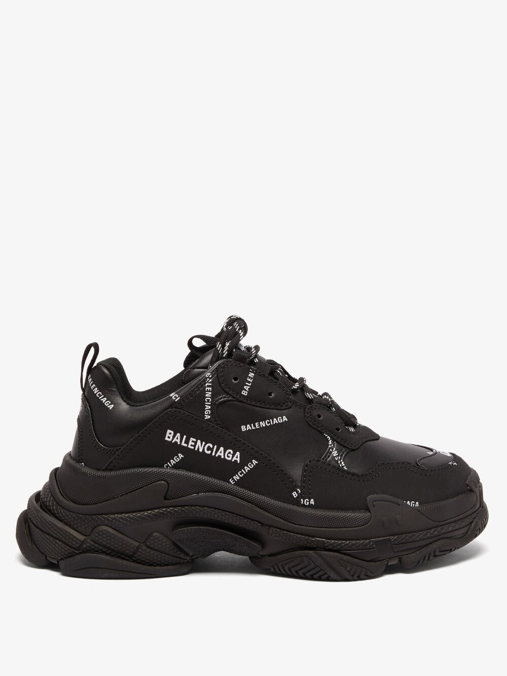

Кроссовки triple s из искусственной кожи Balenciaga, черный