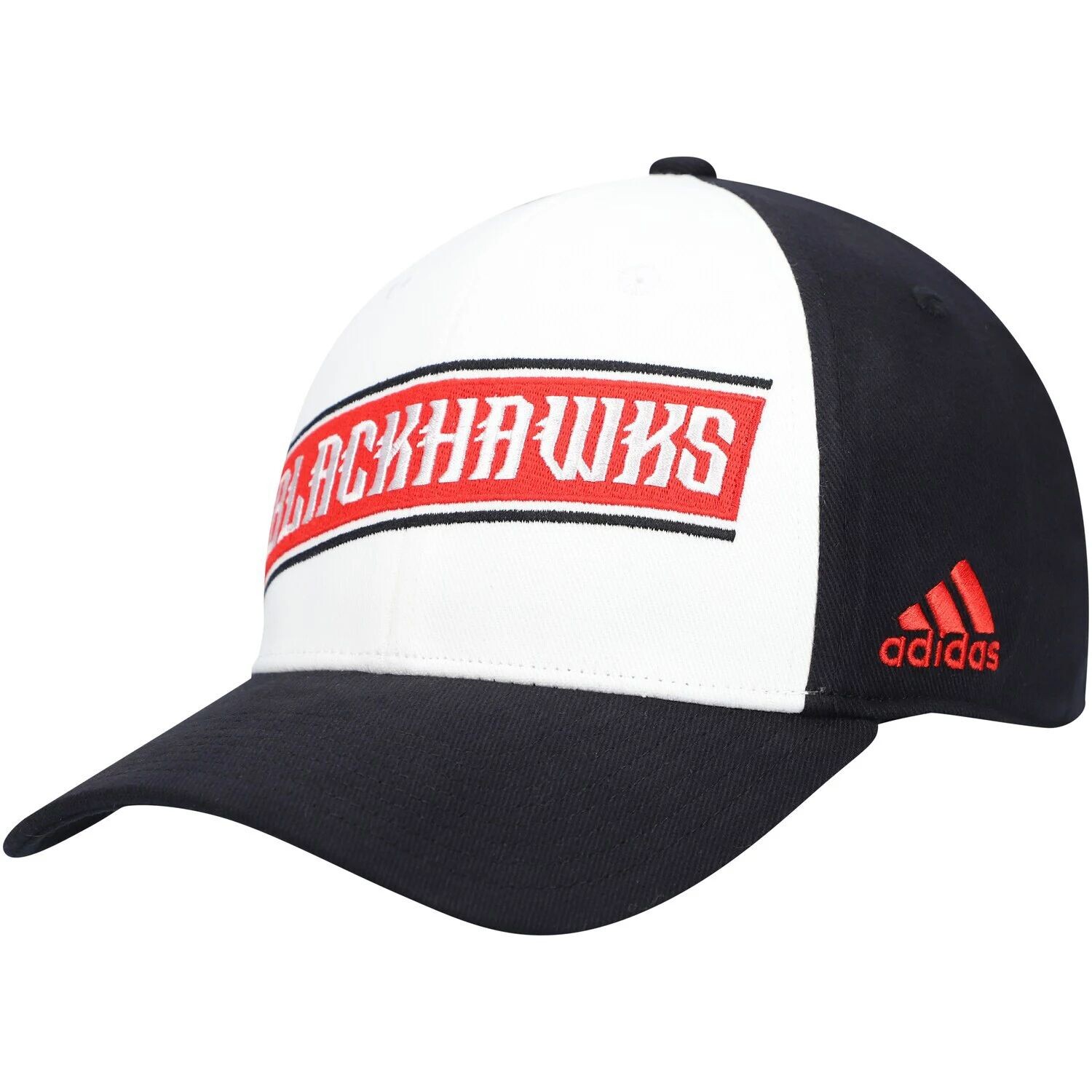 

Мужская кепка adidas White Chicago Blackhawks Local Coach Flex Hat