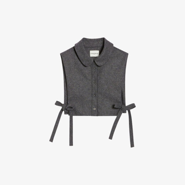 

Съемный воротник из смесовой шерсти на пуговицах Claudie Pierlot, цвет noir / gris