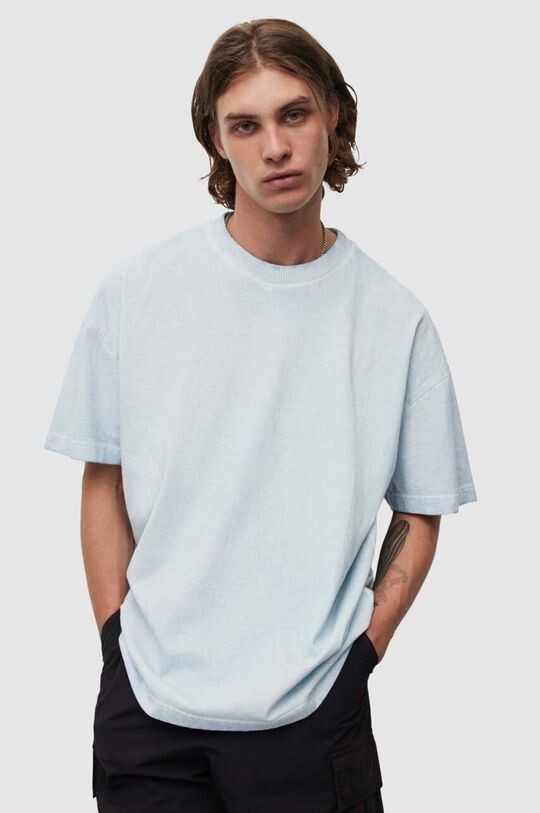 

Хлопковая футболка MAX SS CREW AllSaints, синий
