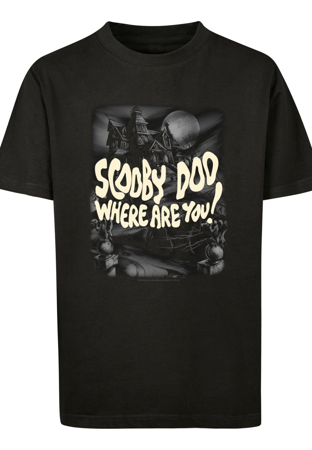 

Футболка с принтом Scooby Doo Zeichentrickscary Castle Series F4NT4STIC, черный