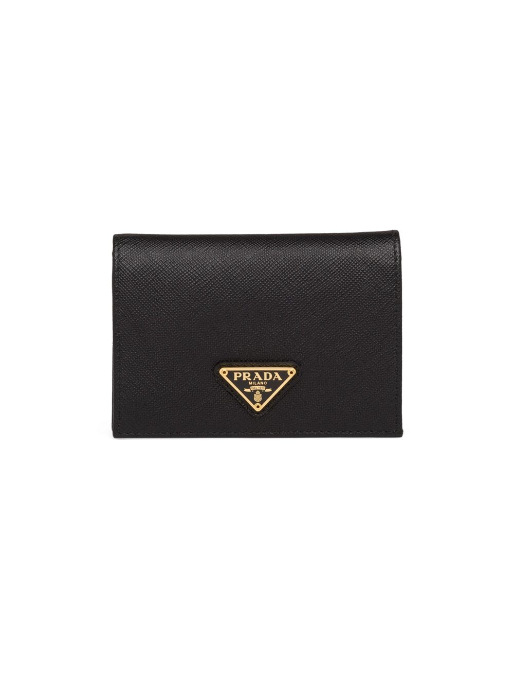 

Маленький кошелек из сафьяновой кожи Prada, черный