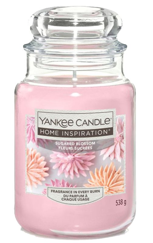 Ароматическая Свеча Yankee Candle Home Inspiration Sugared Blossom, 538 гр свеча ароматическая yankee candle tropical jungle 104 гр